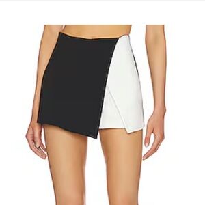 Black and White Mini Skirt